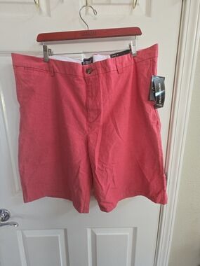 Wicked Stitch Men's Red Linen Blend Shorts- 40 waist